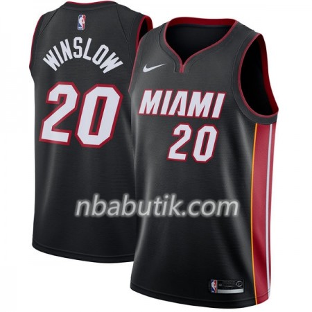 NBA Mænd Trøje Miami Heat Justise Winslow 20 Nike 2017-18 Sort Swingman